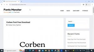 How to download and install Corben Font Free Download #viral #youtube