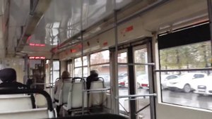 Поездка на трамвае 71-619А № 4298 Маршрут № 38 Москва