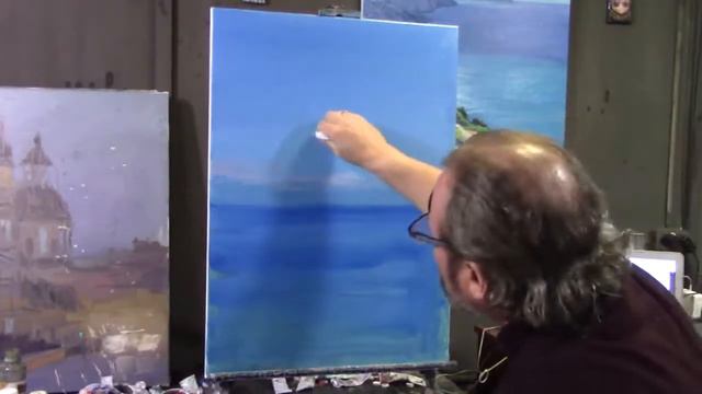 Игорь Сахаров 'Луна над морем' Video tutorial by artist Igor Sakharov 'Moon over the sea' смотреть онлайн