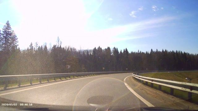 Выезд с А108 на М2 "Крым". смотреть онлайн