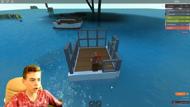 Построй Свой Плот В игре Роблокс как майнкрафт Приключения мульт героя детский летсплей смотреть онлайн