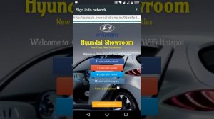 Social WiFi Hotspot For Hyundai Showrooms