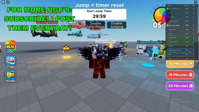 How To Get Green Star Crown in Don't Jump (ROBLOX FREE LIMITED UGC ITEMS) смотреть онлайн