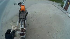 Разбился на мопеде