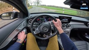 Mercedes C Class W205 C450 AMG POV & 0-100