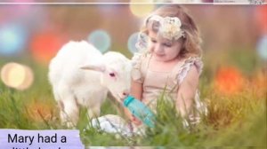 Улыбка по-английски Mary had a little lamb У Мэри была овечка ... стихи на английском