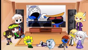 Undertale reacts to If PIBBY CORRUPTION Met ERROR 404 SANS (FnF Animation as UNDERTALE)