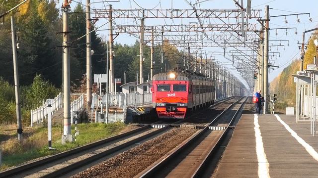 ЭТ2М-131 сообщением Санкт-Петербург — Любань снова следует через о.п. Георгиевская смотреть онлайн