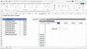 Lookup the Last Value in a Column or Row in Excel | Get the Value in the Last Non-Empty Cell