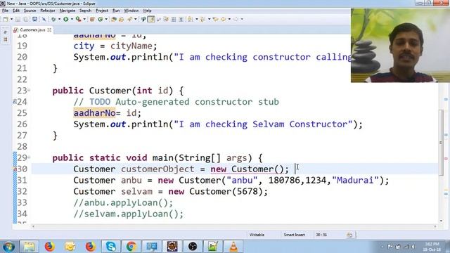 Java in Tamil - Default Constructor Part 2 - Java Training in Chennai - Payilagam
