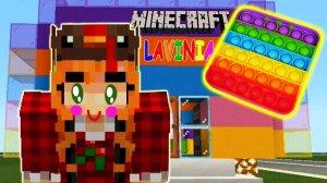 Minecraft Вечная пупырка POP IT Крутые постройки в майнкрафт! #лавиния #майнкрафт #minecraft