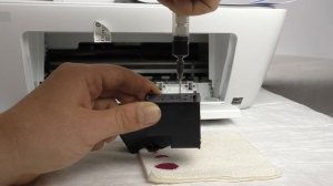 Заправка картриджа HP 123 принтера DeskJet 2130/2620 цветного и чёрного в домашних условиях