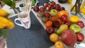 Фруктовый букет своими руками | Как сделать букет из фруктов | Мой первый опыт