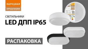 Распаковка светильников LED ДПП IP65 (Народная)