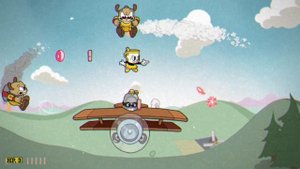 Cuphead босс Воющие Асы