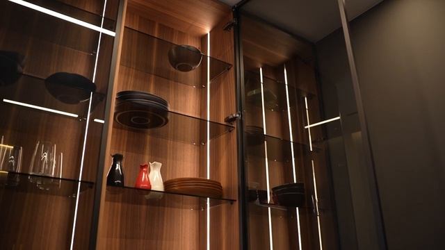 Современная кухня с керамическими фасадами. Обзор кухни от Orange Park Joinery смотреть онлайн