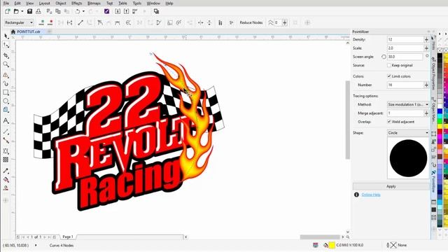 CorelDRAW tutorial T-Shirt Design Tutorial Halftone Effects with Corels Piontellizer Docker смотреть онлайн