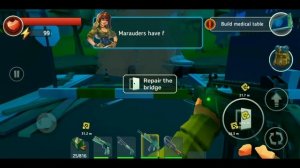 Tegra:Crafting And Building Survival Shooter(CRYPT OPENING,BRIDGE REPAIR+BOSS FIGHT) GAMEPLAY