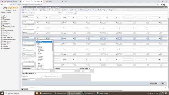 How to connect database in codeigniter 4 | Codeigniter Tutorial | Employee Register App