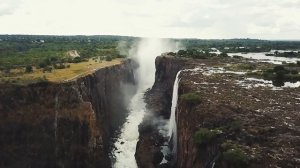 Самый большой по площади водопад Виктория Victoria Falls, Zambia