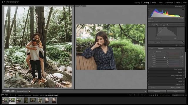 Бежевое тонирование в Lightroom смотреть онлайн