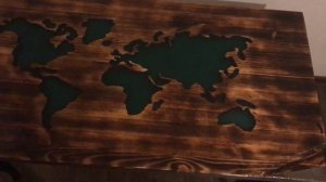 Стол «карта мира» table of epoxy “global map”