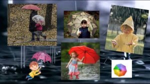 Кап кап, тук тук тук. ПЕСЕНКА про ДОЖДИК. Видео для детей.