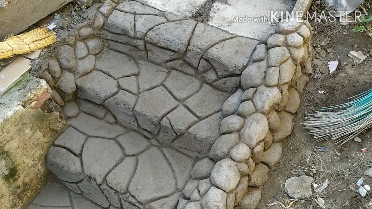 как  сделать лестницу,ступеньки  из  арт  бетона своими  руками   работа мастера  Василий  Паргачёв