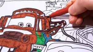 Disney Pixar Cars 3 Drawing and Coloring Page | Cars 3 Lightning McQueen Disney Colorpage