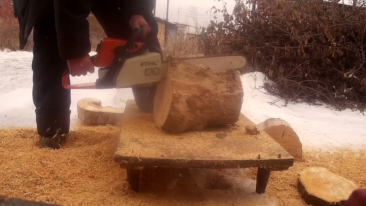 Бензопила STIHL MS 250 аналог Китай в работе .