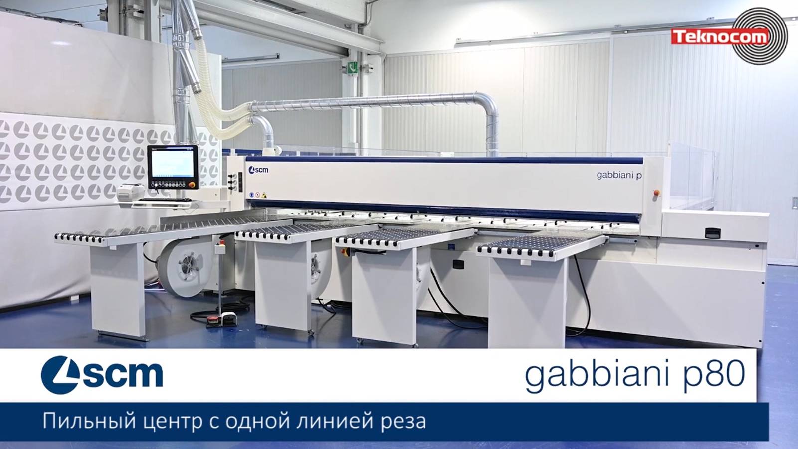 Gabbiani P - автоматический раскроечный центр с одной линией распила