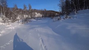 Поездка на снегоходе по реке Бердь к устью реки Матвеевка