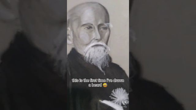 Drawing Morihei Ueshiba (the founder of Aikido)