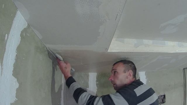 Шпаклевка потолка по гипсокартону как шпаклевать