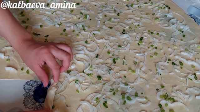 Вкуснейшая КАТЛАМА с луком Мягкая и слоистая Слоеная Лепешка с луком Очень вкусный рецепт Нан