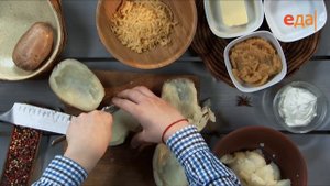 Нежный картофель с щучьей икрой