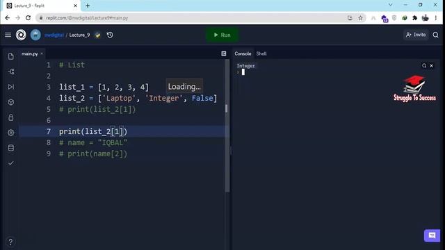 List in Python | Lists Methods | Python Basics | Lecture No. 9