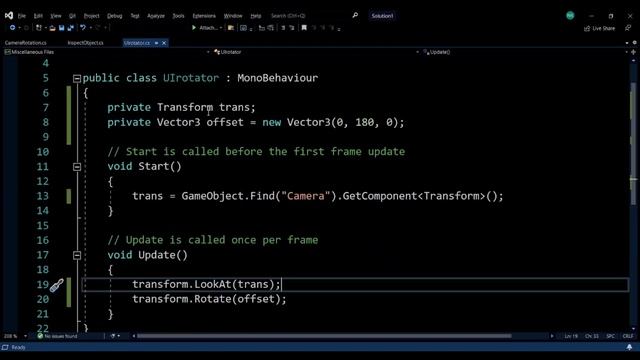 How to create a name tag that faces the camera [Unity]