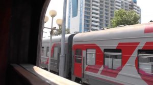 Прибытие 2ЭС4к-068 с поездом №492 Адлер — Казань