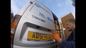 Replacement ford transit number light bulb /  Замена лампочку для подсветки номера ford transit