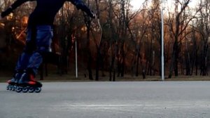 Катание на роликах после ледовых коньков. Первый раз. Открытие сезона 2017.