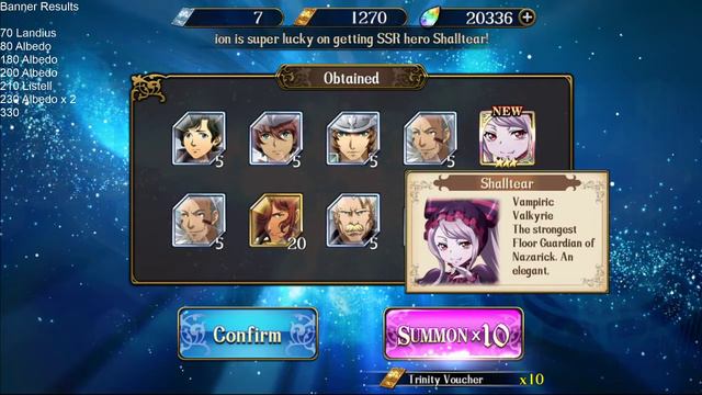 Langrisser M SEA - 570 pulls on the For Nazarick! banner for Albedo and Shalltear смотреть онлайн