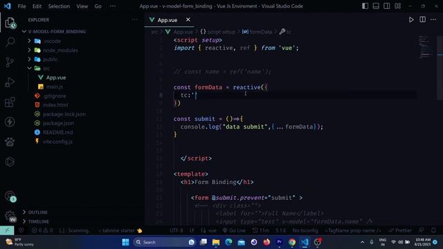 #8. Form Binding  in Vue js || Vue js Series  #vuejs  #frontend  #webdevelopment