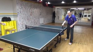 Уроки настольного тенниса  Часть 100  Прием подачи маятник 4