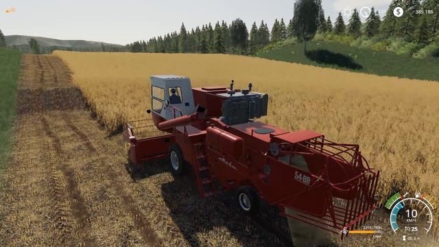 Зерноуборочный комбайн СК-5 «Нива» Мой первый опыт в роли комбайнера в игре Farming Simulator 2019 смотреть онлайн