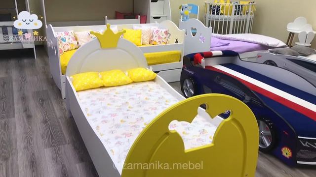 Детская кровать «Корона» | Детская мебель  “ZAMANIKA” смотреть онлайн
