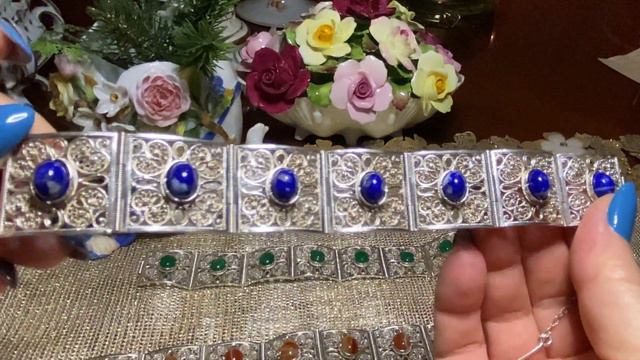 Серебро. Натуральные камни. Восточный стиль воплощённый в браслетах. 🎀❤️💎