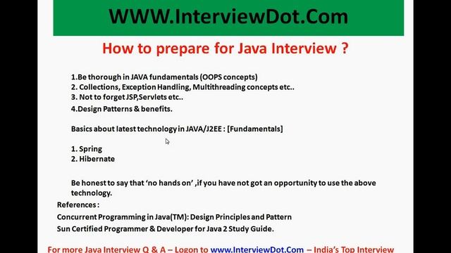 How to prepare for java interview смотреть онлайн