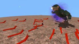 Mongolian death worm VS kasai rex: SPORE (inspired by exard flix)