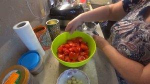 Как я готовлю горлодер из помидор. Нам ооооочень нравится.